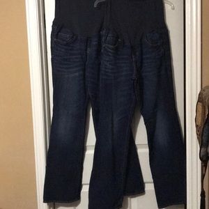 Two pack bundle maternity jeans